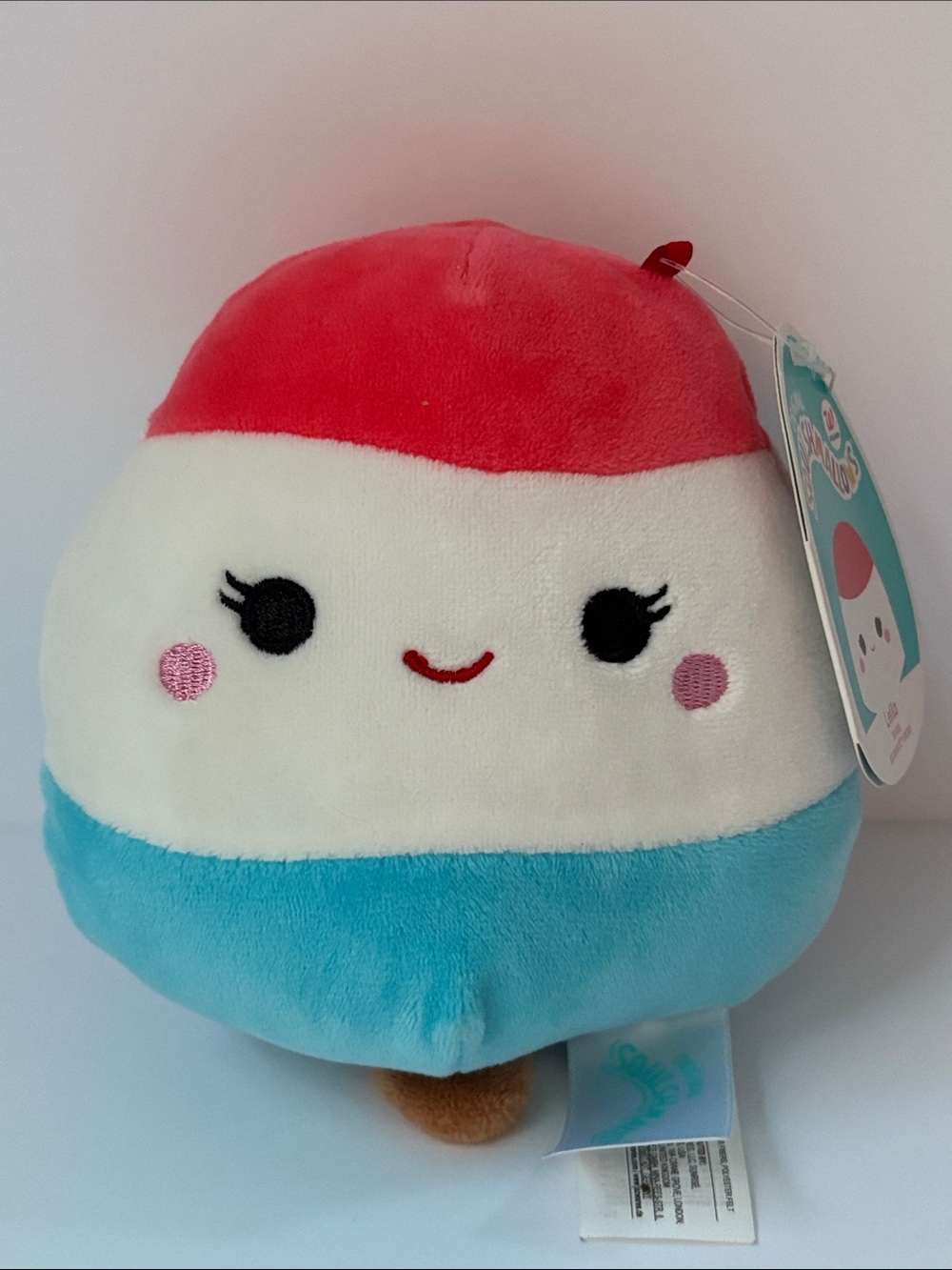 Squishmallows Lelila the Popsicle 5” Plush Kellytoy NWT ❤️🤍💙